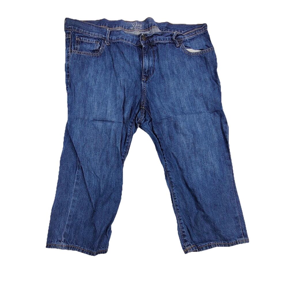 Old Navy The Diva Capri Jeans Womens 18 Blue Medium Wash Relaxed Denim 41x20